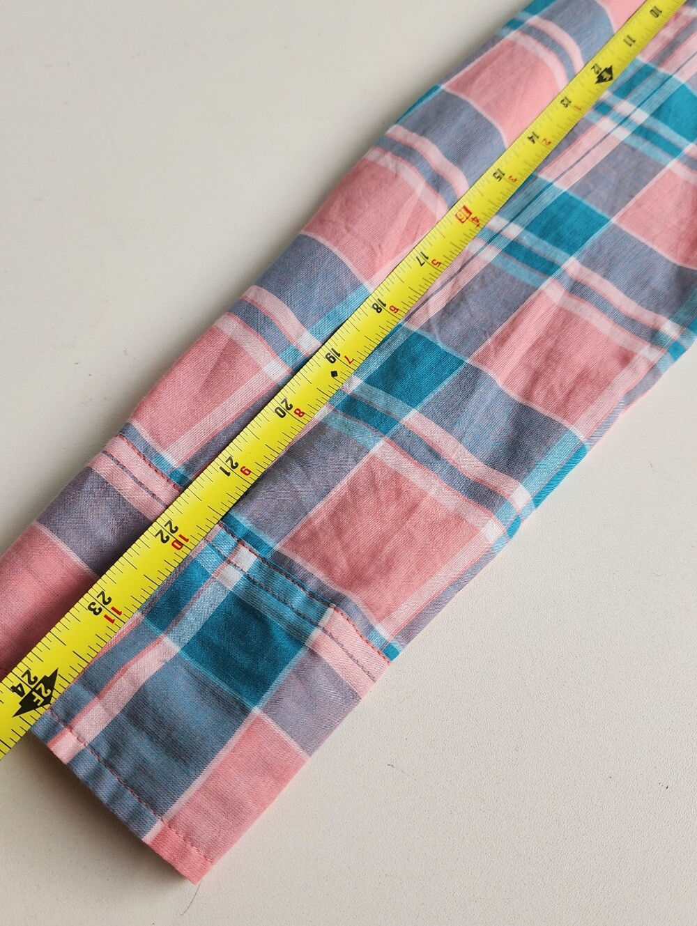 NWT J. Crew Plaid classic button-down shirt Coral Pink Blue Reef Shadow XS - Picture 11 of 14